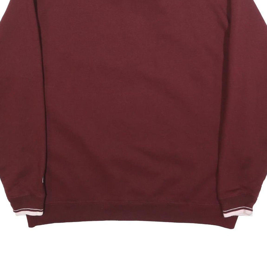 CHAMPION Mens Maroon 1/4 Zip Sweatshirt XL Seattle University Logo