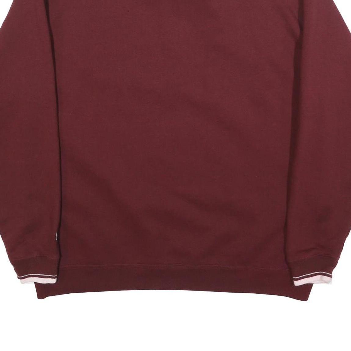 CHAMPION Mens Maroon 1/4 Zip Sweatshirt XL Seattle University Logo