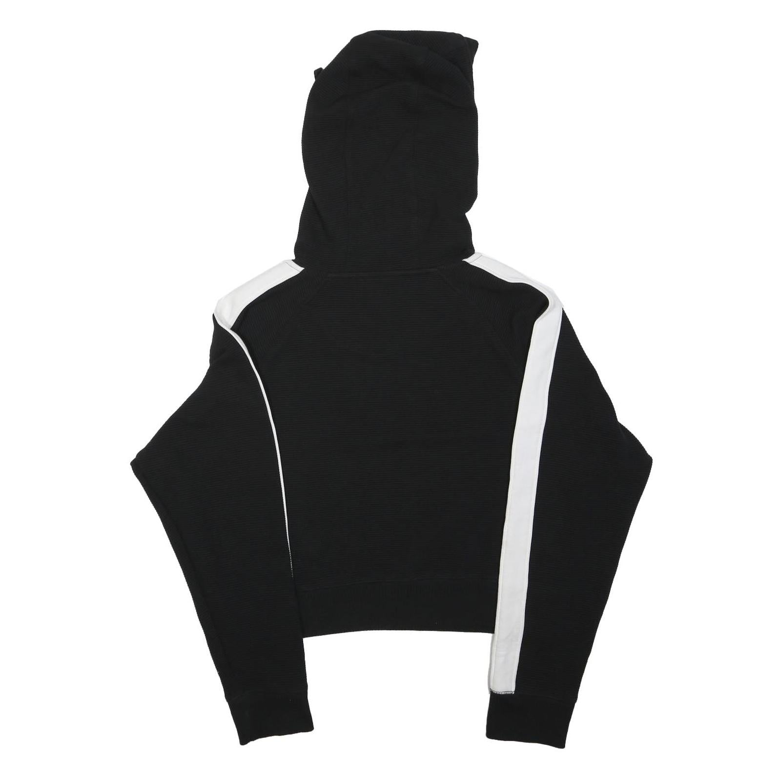 NEW ERA Womens Black & White ¼ Zip Hoodie L San Francisco SF Logo Sportswear