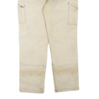 CARHARTT Mens Jeans Beige Regular Straight Denim Fair W40 L32 Workwear Utility