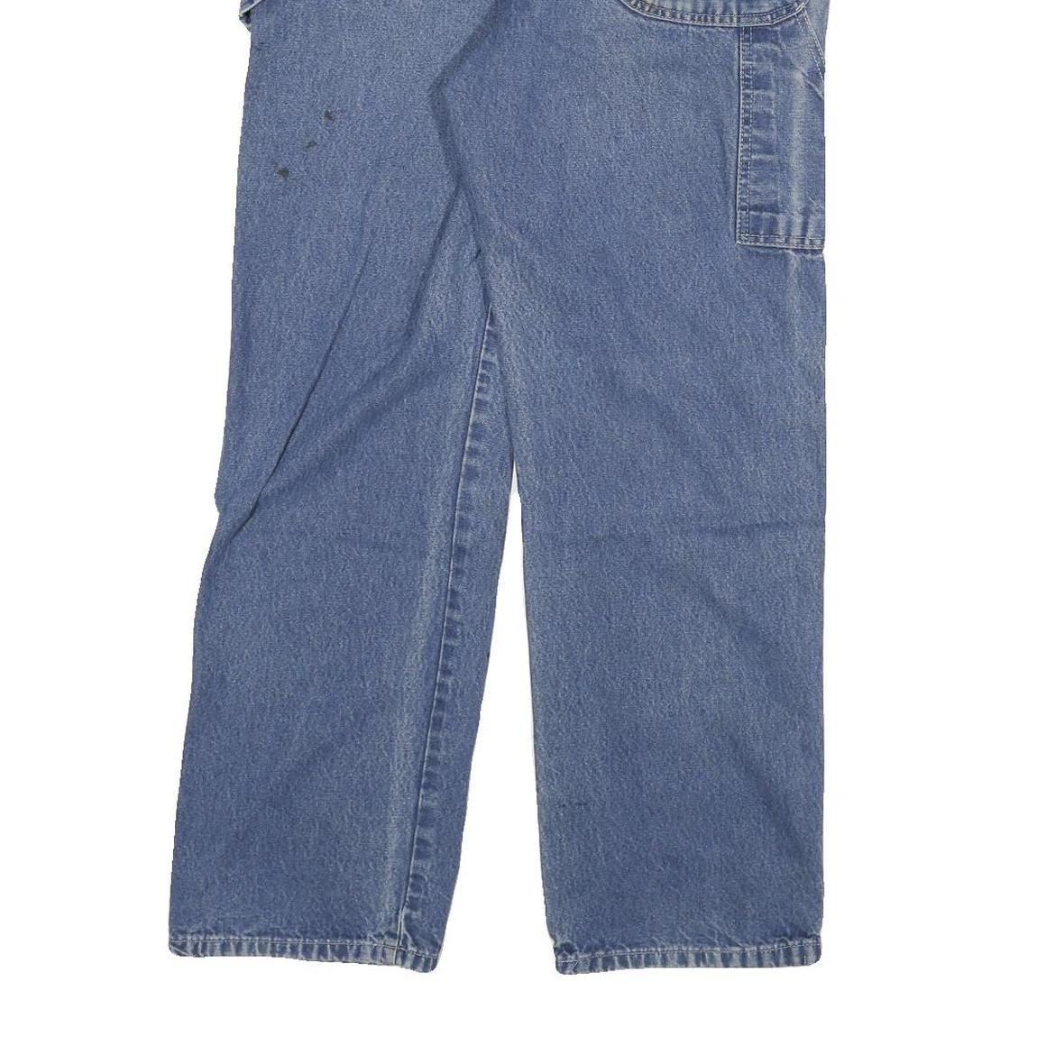 DICKIES Mens Regular Fit Straight Leg Denim Light Blue W32 L29 Workwear Jeans