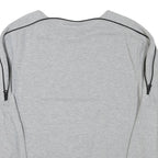 BOXEUR Mens Grey Cotton Blend Sweatshirt L Crew Neck Graphic Print