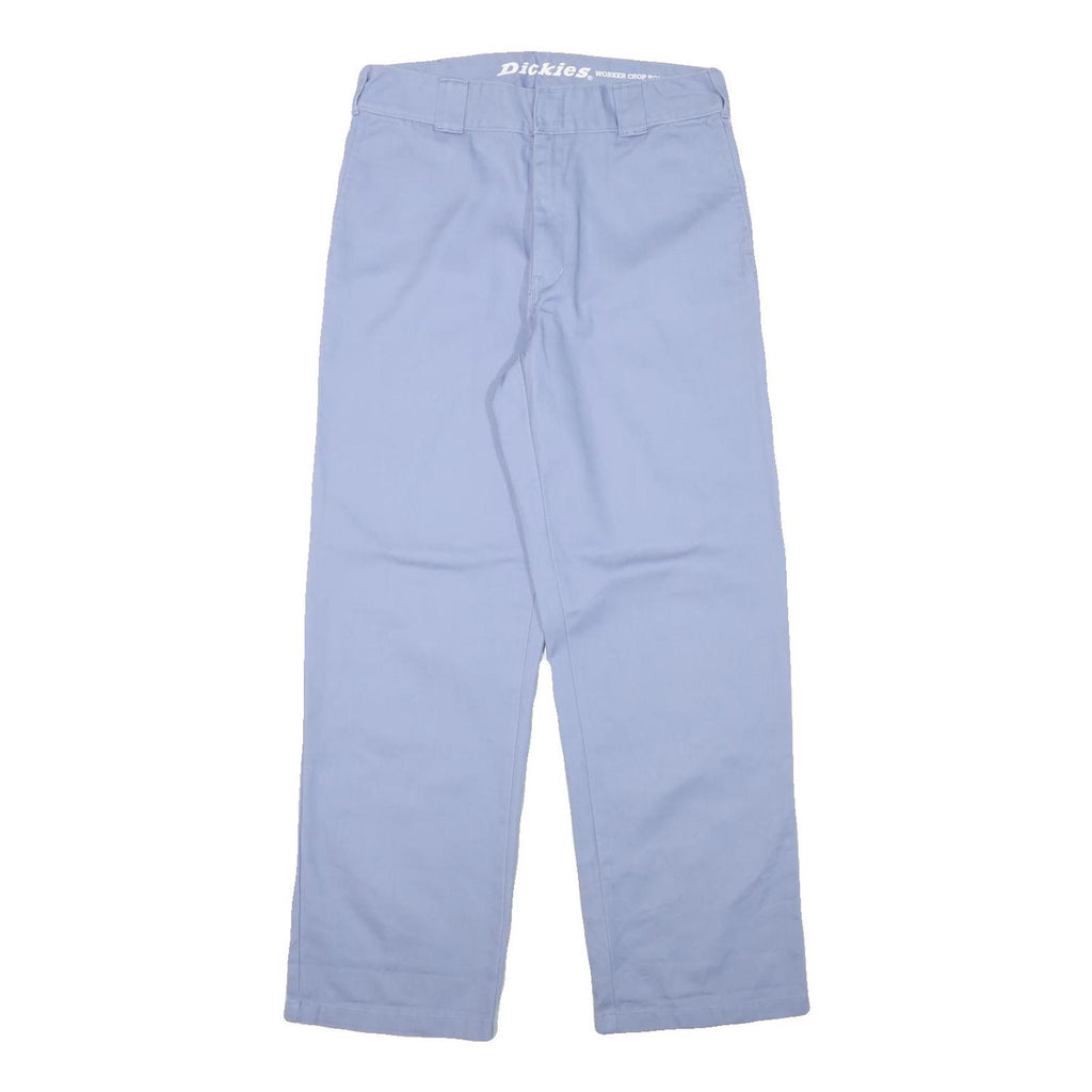 DICKIES Mens Cotton Blend Blue Regular Fit Straight Leg Trousers W30 L29