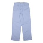 DICKIES Mens Cotton Blend Blue Regular Fit Straight Leg Trousers W30 L29