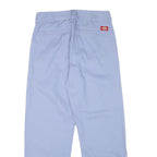 DICKIES Mens Cotton Blend Blue Regular Fit Straight Leg Trousers W30 L29