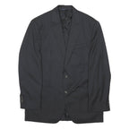RALPH LAUREN Mens Black Wool Classic Jacket L Button Plain Formal Blazer