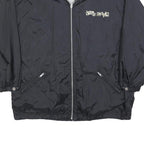 GO WEST Mens Black South Pacific Zip Jacket L Polyester Blend Plain Casual