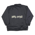 GO WEST Mens Black South Pacific Zip Jacket L Polyester Blend Plain Casual