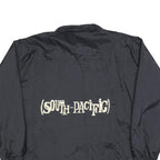 GO WEST Mens Black South Pacific Zip Jacket L Polyester Blend Plain Casual