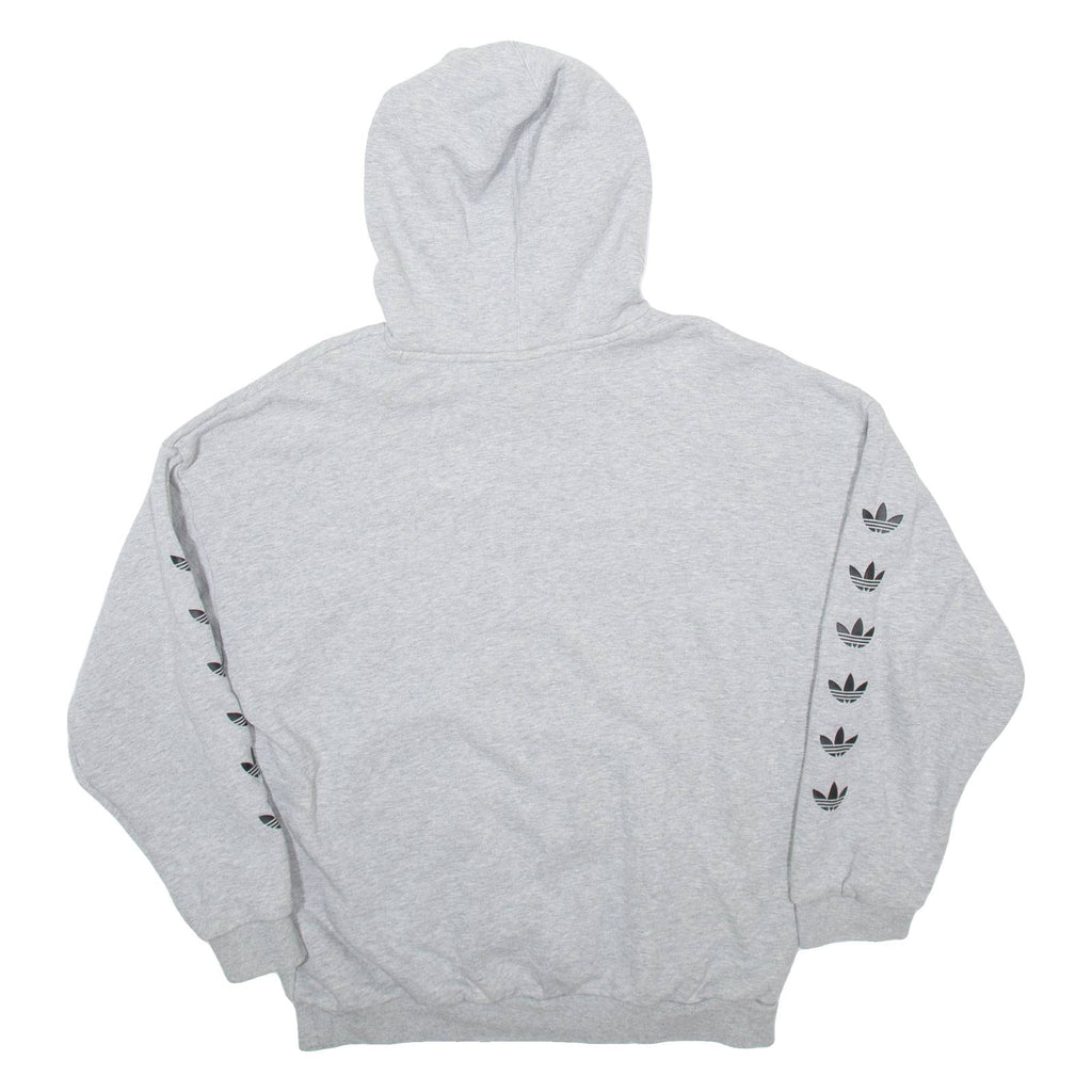 ADIDAS Womens Grey Hoodie UK 14