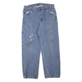 DICKIES Mens Regular Fit Straight Leg Denim Medium Wash W32 L29 Workwear Jeans