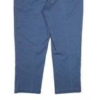 DICKIES Mens Polyester Blend Blue Regular Straight Trousers W44 L30 Workwear Zip