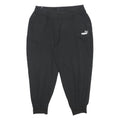 PUMA Womens Joggers Black XL W30 L23 Slim Tapered Jogging Bottoms Cotton