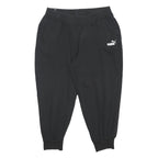 PUMA Womens Joggers Black XL W30 L23 Slim Tapered Jogging Bottoms Cotton