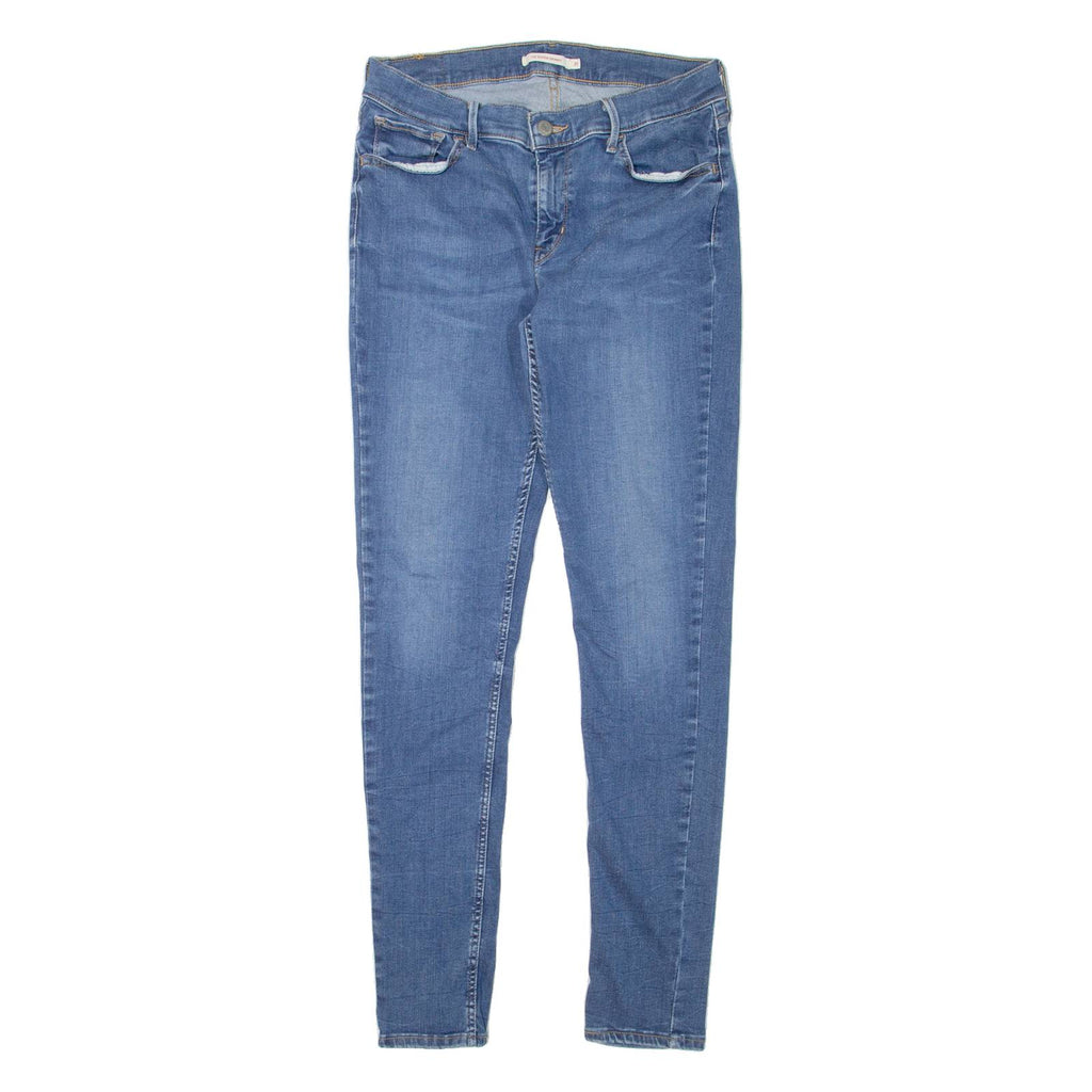 LEVI'S 710 Womens Jeans Blue Slim Skinny Stone Wash W27 L32