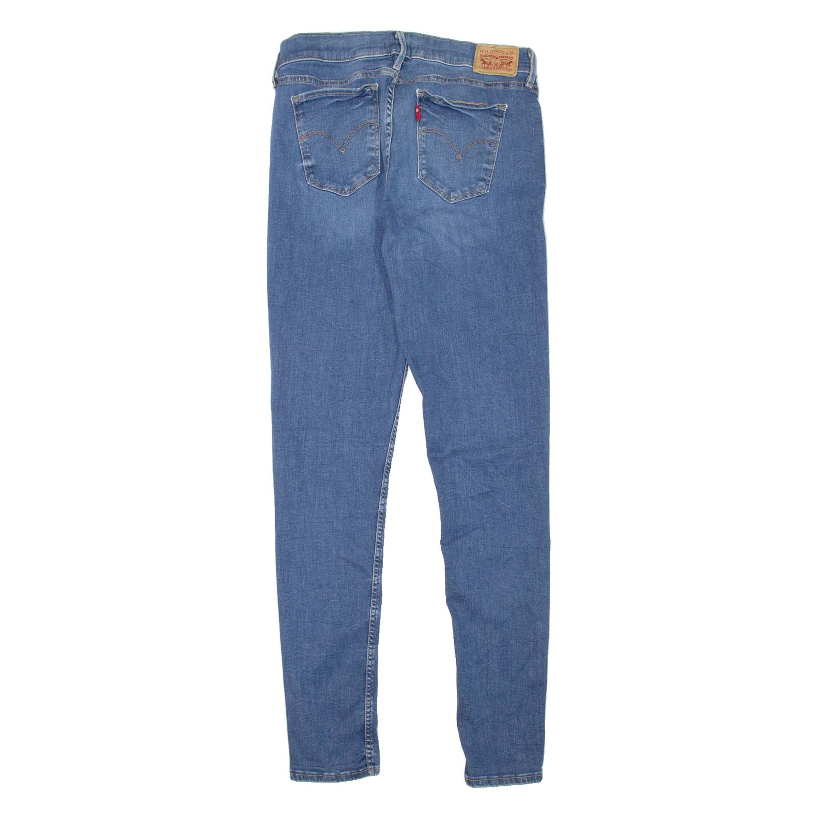 LEVI'S 710 Womens Jeans Blue Slim Skinny Stone Wash W27 L32