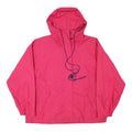EDDIE BAUER Womens Pink Outdoor Jacket M Polyester Blend Plain Zip Hooded