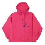 EDDIE BAUER Womens Pink Outdoor Jacket M Polyester Blend Plain Zip Hooded