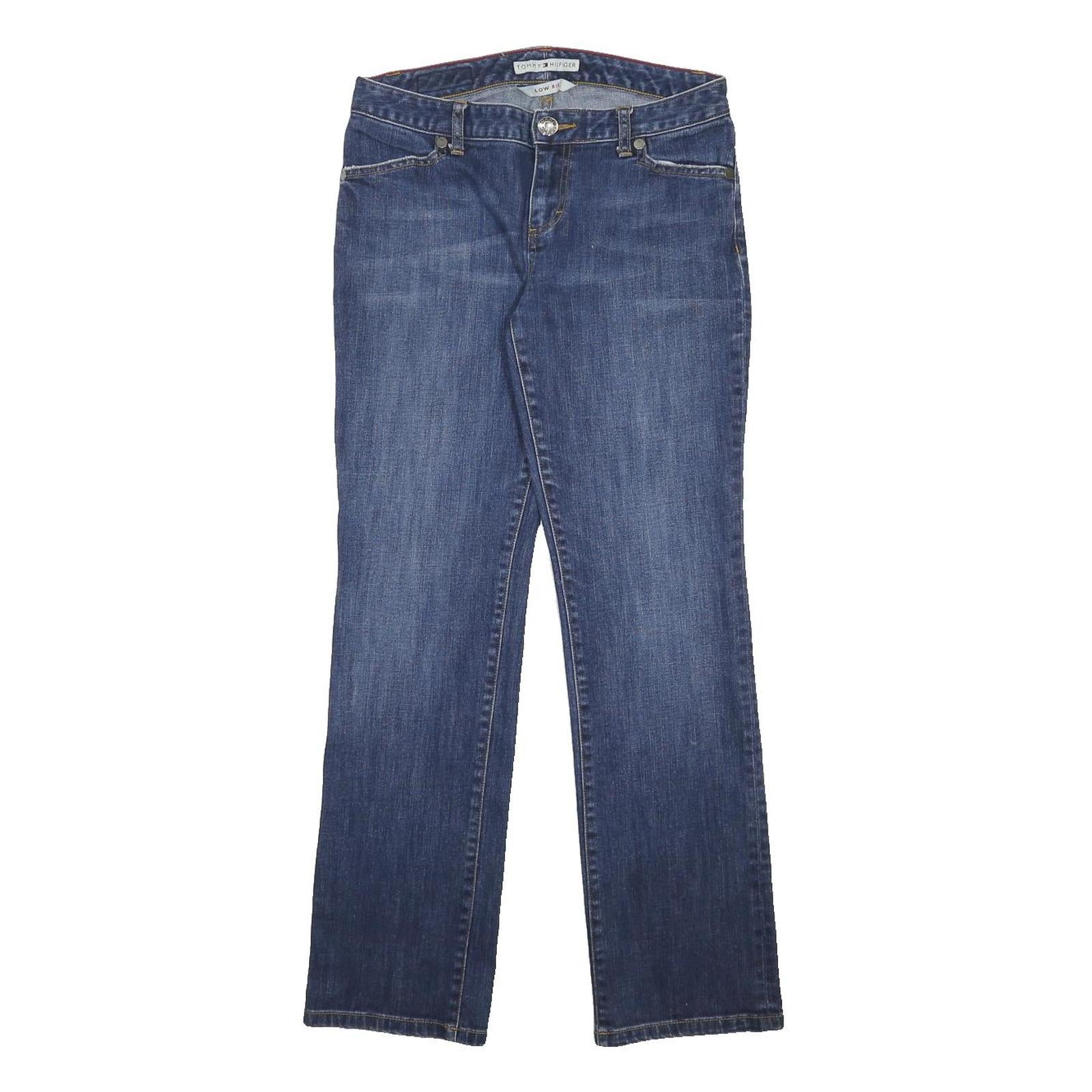 TOMMY HILFIGER Womens Jeans Blue Regular Straight Denim Medium W30 L30 Stylish