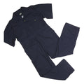 KEY Mens Navy Blue Polyester Blend Dungarees Classic XL W42 L30 Workwear Utility