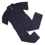 KEY Mens Navy Blue Polyester Blend Dungarees Classic XL W42 L30 Workwear Utility