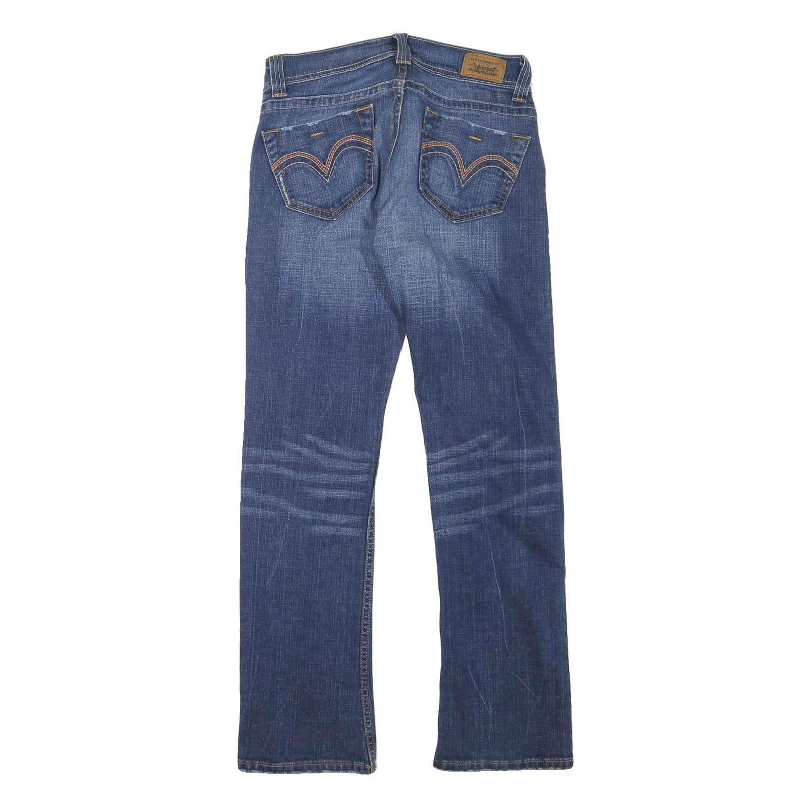 LEVI'S Womens Jeans Blue Regular Straight Denim Medium W30 L30 Classic Fit Zip