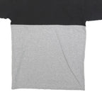 VANS Mens Black & Grey Colourblock T-Shirt M Short Sleeve Crew Neck Cotton Blend