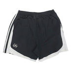 ADIDAS Mens Black Sports Shorts M W31 Polyester Blend Athletic Gym