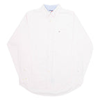 TOMMY HILFIGER Mens Shirt Pink Gingham Long Sleeve M