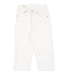 LEVI'S 501 BIG E Jeans Womens White Regular Straight W23 L26