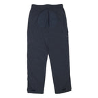 COMPASS Mens Polyester Blend Navy Relaxed Straight Trousers W30 L31 Casual