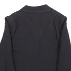 WEINBERG Womens Black Button Wool Jacket M Classic Tailored Plain Button Up