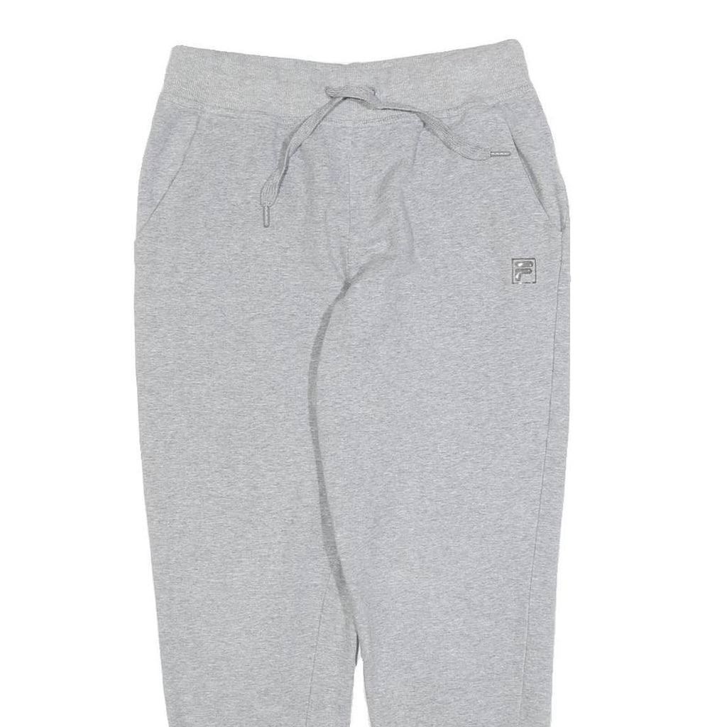 FILA Womens Joggers Grey Slim Tapered S W26 L26 Cotton Blend Comfortable Casual