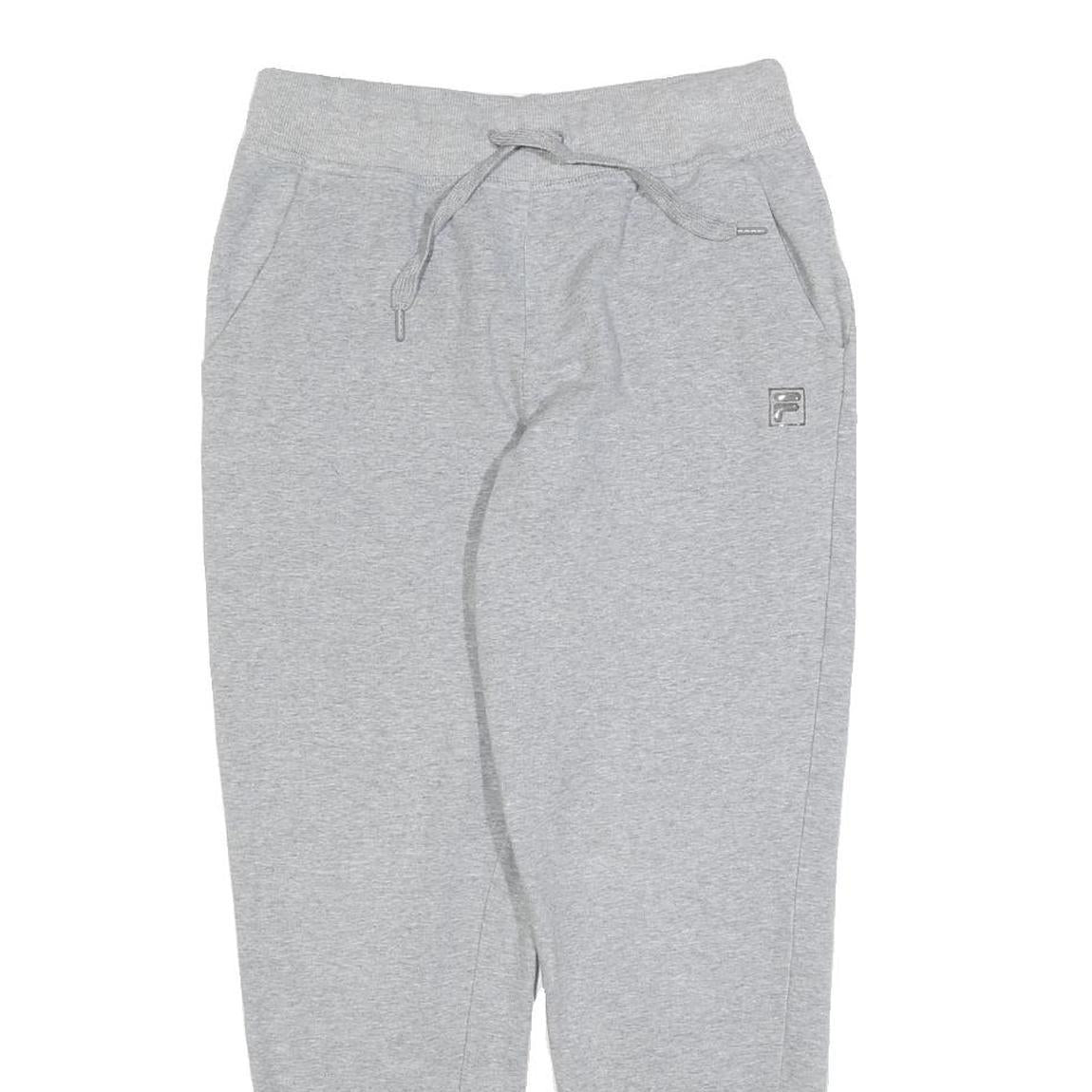 FILA Womens Joggers Grey Slim Tapered S W26 L26 Cotton Blend Comfortable Casual
