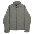 JACK WOLFSKIN Womens Grey Jacket M Polyester Blend Plain Zip Outdoor Casual