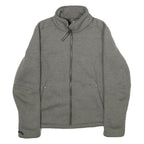 JACK WOLFSKIN Womens Grey Jacket M Polyester Blend Plain Zip Outdoor Casual