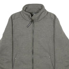 JACK WOLFSKIN Womens Grey Jacket M Polyester Blend Plain Zip Outdoor Casual