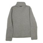 JACK WOLFSKIN Womens Grey Jacket M Polyester Blend Plain Zip Outdoor Casual