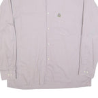 HIM Mens Pale Pink Shirt L Cotton Blend Classic Button Collar Long Sleeve