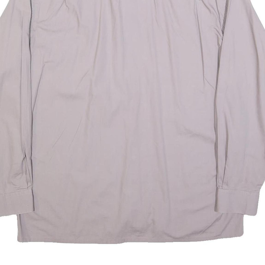 HIM Mens Pale Pink Shirt L Cotton Blend Classic Button Collar Long Sleeve