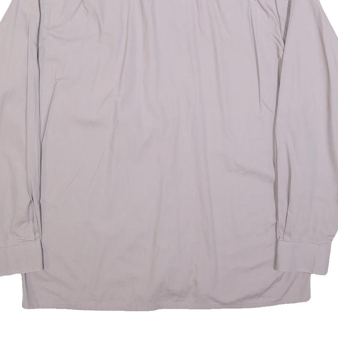 HIM Mens Pale Pink Shirt L Cotton Blend Classic Button Collar Long Sleeve