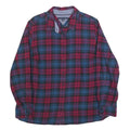 TOMMY HILFIGER Womens Blue & Red Check Shirt XL Casual Cotton Blend Button