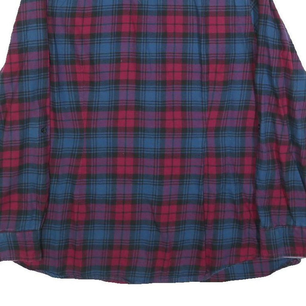 TOMMY HILFIGER Womens Blue & Red Check Shirt XL Casual Cotton Blend Button