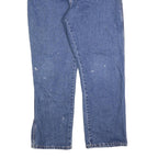 DICKIES Mens Blue Relaxed Straight Denim Light W36 L30 Workwear Zip Jeans