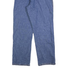 DICKIES Mens Blue Relaxed Straight Denim Light W36 L30 Workwear Zip Jeans