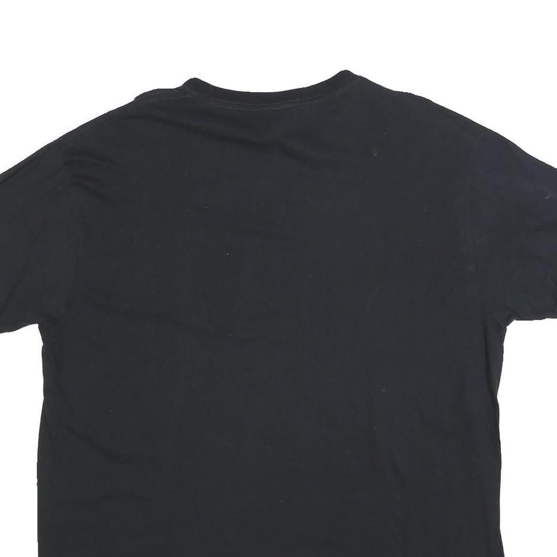 GILDAN Mens Black Troy Football Graphic T-Shirt XL Short Sleeve Crew Neck Casual