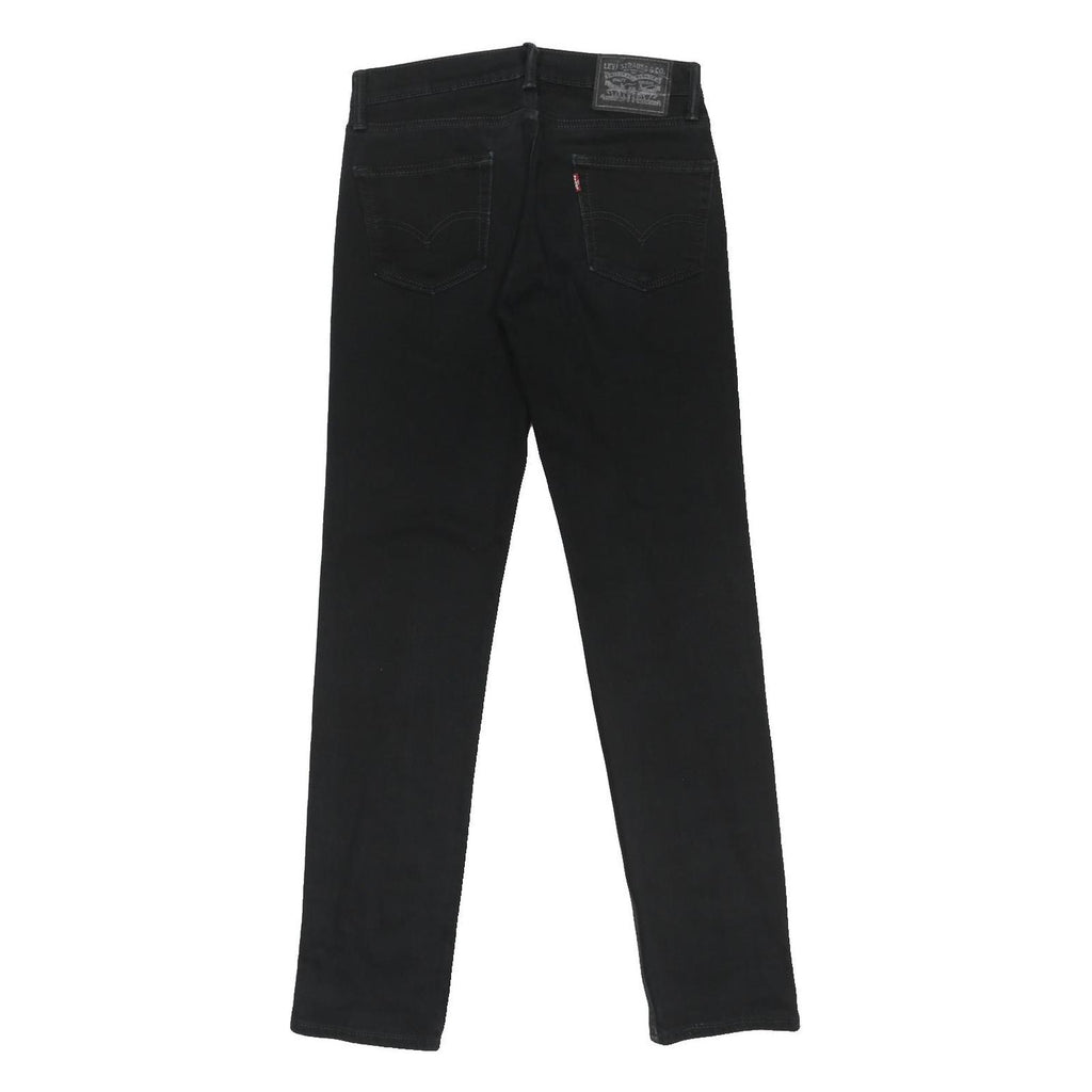 LEVI'S Mens Black Regular Straight Denim Cotton Blend Jeans W30 L32 Classic