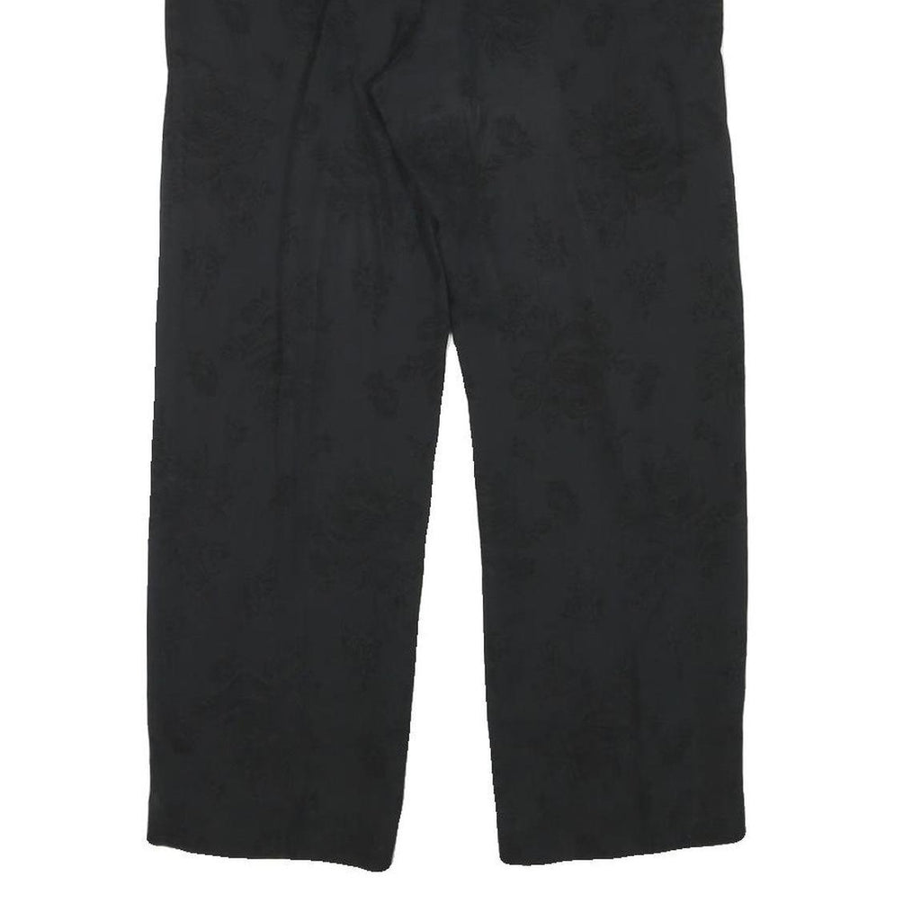 WOMAN COLLECTION Womens Black Regular Fit Straight Trousers W24 L25 Elegant