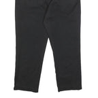 DICKIES Mens Cotton Blend Black Slim Straight Trousers W32 L25 Workwear