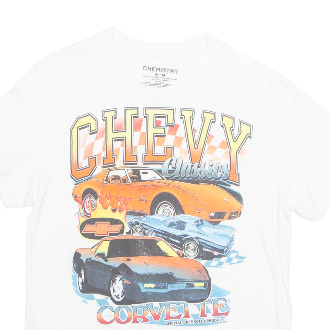 CHEMISTRY Chevy Classics Mens T-Shirt White M
